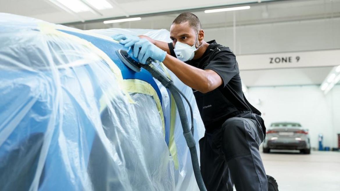 Reparation de peinture BMW.